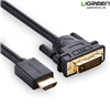 Cáp chuyển đổi HDMI sang DVI dài 1m Ugreen 30116 cao cấp