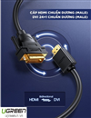 Cáp chuyển đổi HDMI to DVI 24+1 dài 1,5m Ugreen 11150 Cao cấp