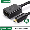 Cáp chuyển đổi micro HDMI to HDMI âm dài 20cm Ugreen 20134