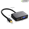 Cáp chuyển đổi Mini Displayport to HDMI và VGA cao cấp chính hãng Ugreen 10439