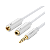 Cáp chuyển đổi tai nghe 3.5mm ra Mic & Loa riêng Ugreen 10789 mạ vàng