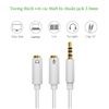 Cáp chuyển đổi tai nghe 3.5mm ra Mic & Loa riêng Ugreen 10789 mạ vàng