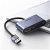 Cáp chuyển đổi USB 3.0 sang HDMI + VGA 1080P/60Hz Ugreen 20518 cao cấp