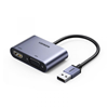 Cáp chuyển đổi USB 3.0 sang HDMI + VGA 1080P/60Hz Ugreen 20518 cao cấp