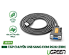 Cáp chuyển đổi USB to Com rs232 âm dài 1,5m chính hãng Ugreen 20201 cao cấp