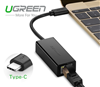 Cáp chuyển Usb Type C to Lan 10/100 Mbps Ugreen 30287 Cao Cấp Chính Hãng