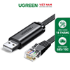 Cáp lập trình Console USB to RJ45 FTDI dài 1,5M chính hãng Ugreen 50773 cao cấp