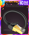 Cáp mạng CAT7 đúc sẵn dẹt dài 10M tốc độ 10Gbps 600Mhz 30AWG U/FTP Ugreen 40165 cao cấp (bện Nylon)