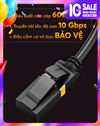 Cáp mạng CAT7 đúc sẵn dẹt dài 10M tốc độ 10Gbps 600Mhz 30AWG U/FTP Ugreen 40165 cao cấp (bện Nylon)