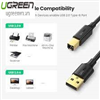 Cáp máy in USB 2.0 mạ vàng dài 1,5m 10350 chính hãng Ugreen