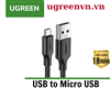 Cáp sạc dữ liệu micro USB dài 3m Ugreen 60827 chính hãng