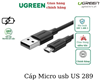 Cáp sạc micro USB dài 1,5m chính hãng Ugreen 60137 cao cấp