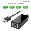 Cáp USB to Lan 2.0 cho Macbook, pc, laptop hỗ trợ Ethernet 10/100 Mbps chính hãng Ugreen 20254