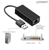 Cáp USB to Lan 2.0 cho Macbook, pc, laptop hỗ trợ Ethernet 10/100 Mbps chính hãng Ugreen 20254