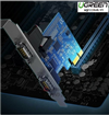 Card chuyển đổi PCI express sang cổng 2 cổng Com RS232 Ugreen 80116 cao cấp