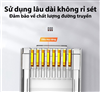 Đầu bấm mạng Cat6 mạ vàng 50c/hộp Ugreen 50962 cao cấp