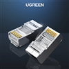 Đầu bấm mạng RJ45 cat 6 bọc nhôm 10c/túi chính hãng Ugreen 20333 cao cấp
