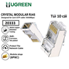 Đầu bấm mạng RJ45 cat 6 bọc nhôm 10c/túi chính hãng Ugreen 20333 cao cấp