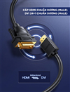 Đầu chuyển đổi DVI 24+1 to HDMI chính hãng Ugreen 20124