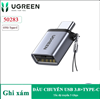 Đầu chuyển đổi OTG USB Type-C to USB 3.0 vỏ nhôm Ugreen 50283 cao cấp