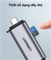 Đầu đọc thẻ nhớ SD/TF chuẩn USB Type C và USB 3.0 Ugreen 50706 chính hãng