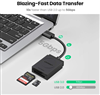 Đầu đọc thẻ USB 3.0 hỗ trợ SD/TF chính hãng Ugreen 20250 cao cấp