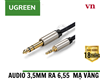 Dây cáp audio 3.5MM to 6.5MM hai đầu dương dài 2m Ugreen 10628 cao cấp