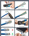 Hạt mạng RJ45 Cat5e 100c/túi chính hãng Ugreen 50246 cao cấp