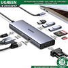 Hub USB Type-C 9 trong 1 ra HDMI 4K@30Hz, VGA, USB 3.0, Lan 1Gbps, SD/TF, Sạc PD 100W Ugreen 15600