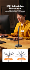 Micro để bàn thu âm, Livestream cổng USB & 3.5mm Ugreen 90416 CM564 cao cấp