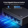 Switch chia mạng 5 cổng LAN Gigabit RJ45 10/100/1000Mbps Ugreen 35492EU cao cấp (EU Plug)