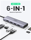 Thiết bị hub mở rộng 6 in 1 USB Type-C ra HDMI 4K@60hz/USB/SD/TF Ugreen 60383 cao cấp