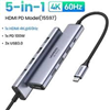 Thiết bị mở rộng USB Type-C 6 in 1 HDMI 4K@60Hz/Hub USB 3.0/LAN/PD 100W Ugreen 45000 cao cấp