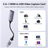 USB Capture HDMI, live streaming 1080P HDMI to USB 2.0, Type-C Ugreen 40189 cao cấp