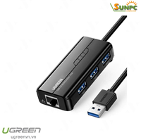 Bộ chia 3 cổng USB 3.0 tich hợp cổng Mạng Gigabit 10/100 / 1000Mbps Ugreen 20265
