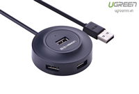 Bộ chia 4 cổng USB 2.0 Ugreen 20277 (màu đen)