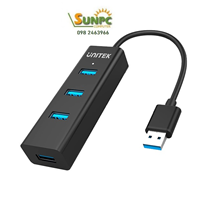 Bộ chia 4 cổng usb3.0 Unitek Y-3089