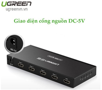 Bộ chia cổng HDMI 1 ra 4 Hỗ trợ full HD, 4K*2K@30Hz Chính hãng Ugreen 40202 Cao cấp