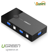 Bộ chuyển tín hiệu 2 CPU dùng 1 Màn hình KVM Switch USB Chính hãng Ugreen 30357 cao cấp