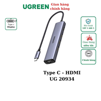 Bộ chuyển Type C to HDMI + USB 3.0 + Lan Gigabit Ugreen 20934