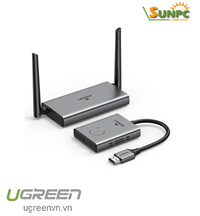 Bộ phát nhận tín hiệu HDMI+VGA không dây 50m 1080p@60hz sóng 5Ghz Ugreen 50633A cao cấp (vỏ nhôm)