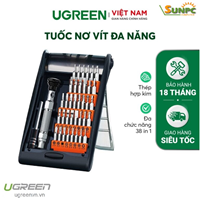 Bộ tuốc nơ vít đa năng 38 in 1 từ tính hợp kim nhôm Ugreen 80459 cao cấp