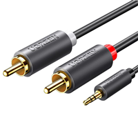 Cáp audio 1 ra 2 RCA (hoa sen) 2M Ugreen 10510 chính hãng