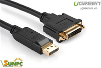 Cáp chuyển đổi Displayport to DVI 24+5 âm chính hãng Ugreen 20405 cao cấp