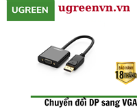 Cáp chuyển đổi Displayport to VGA chính hãng Ugreen 20415 cao cấp