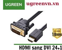 Cáp chuyển đổi HDMI sang DVI dài 1m Ugreen 30116 cao cấp