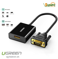 Cáp chuyển đổi HDMI sang VGA có âm thanh Ugreen 20694 chính hãng