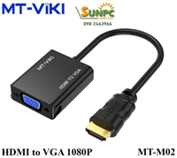 Cáp chuyển đổi HDMI sang VGA dài 20cm MT-ViKi MT-M02 cao cấp