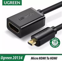 Cáp chuyển đổi micro HDMI to HDMI âm dài 20cm Ugreen 20134