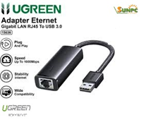 Cáp chuyển đổi USB-A 3.0 to Lan Gigabit 10/100/1000Mbps Ugreen 15636 cao cấp